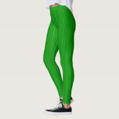 Groene Eenvoudige Stevige Leggings (Links)