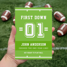 Groene Eerste Jaar Down Boy Voetbal Eerste Verjaar