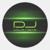 Groene Effecten DJ Sticker (Voorkant)