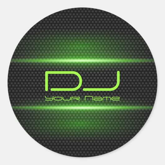 Groene Effecten DJ Sticker (Voorkant)