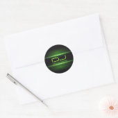 Groene Effecten DJ Sticker (Envelop)