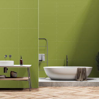 Groene effen kleur avocado salie #939c43 behang