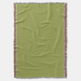 Groene effen kleur avocado salie #939c43 deken