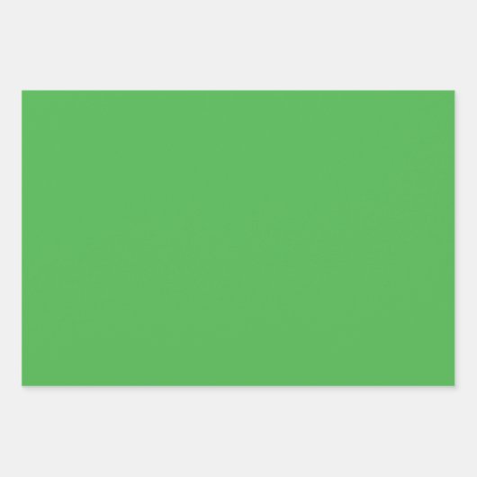 Groene effen kleur inpakpapier vel (Voorkant 3)