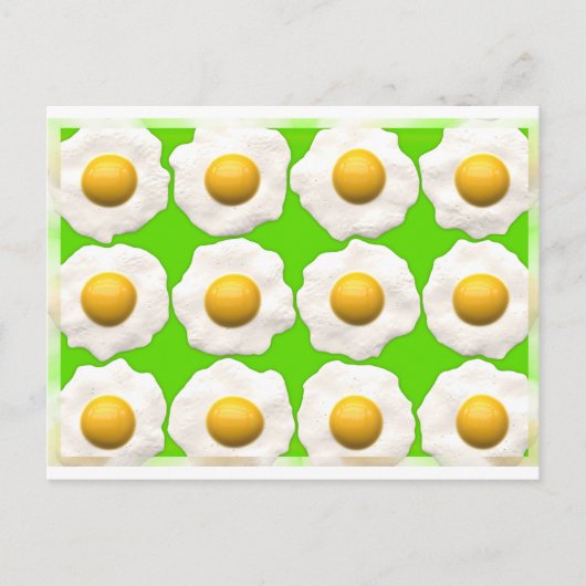 groene eieren briefkaart (Voorkant)