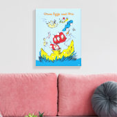 Groene eieren en am | Ik vind ze nergens leuk Canvas Afdruk (Insitu (Woonkamer))