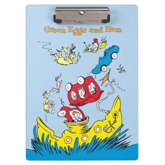 Groene eieren en am | Ik vind ze nergens leuk Klembord (Voorkant)