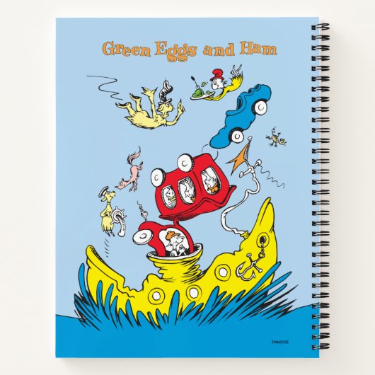 Groene eieren en am | Ik vind ze nergens leuk Notitieboek (Achterkant)