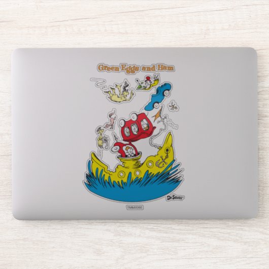 Groene eieren en am | Ik vind ze nergens leuk Sticker (Computer)