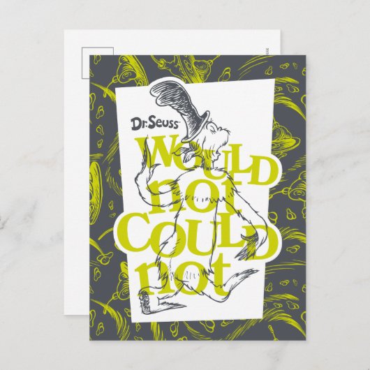 Groene eieren en am | Niet mogelijk Briefkaart (Voorkant / Achterkant)