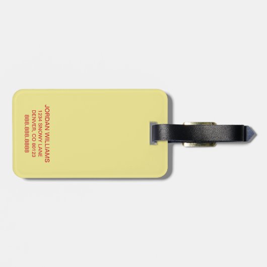 Groene eieren en am | Sam-I-Am Bagagelabel (Achterkant horizontaal)