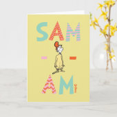 Groene eieren en am | Sam-I-Am Kaart (Gele Bloem)