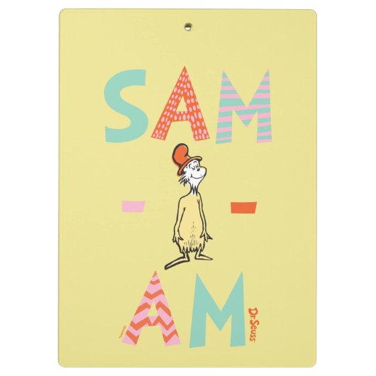 Groene eieren en am | Sam-I-Am Klembord (Achterkant)