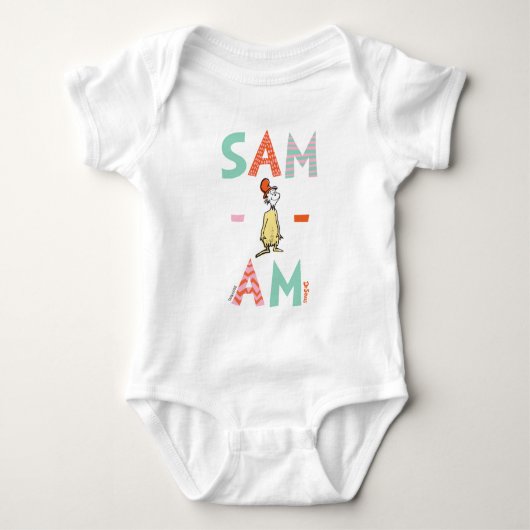 Groene eieren en am | Sam-I-Am Romper (Voorkant)