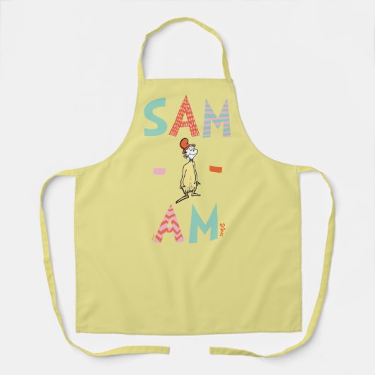 Groene eieren en am | Sam-I-Am Schort (Voorkant)