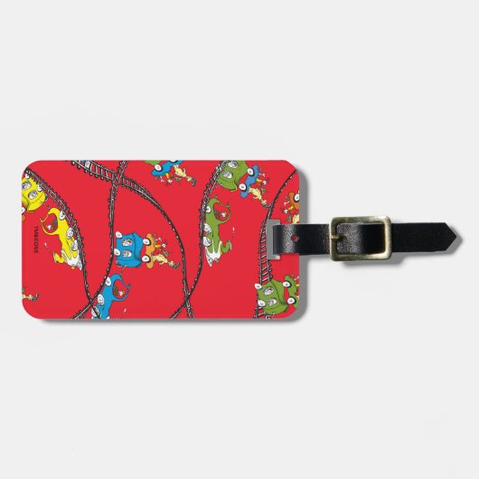 Groene eieren en am | Treinpatroon Bagagelabel (Voorkant horizontaal)