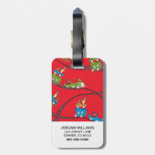 Groene eieren en am | Treinpatroon Bagagelabel (Achterkant verticaal)