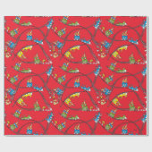 Groene eieren en am | Treinpatroon Cadeaupapier (Vlak)