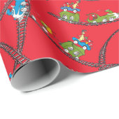 Groene eieren en am | Treinpatroon Cadeaupapier (Rol Hoek)