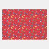 Groene eieren en am | Treinpatroon Inpakpapier Vel (Voorkant)