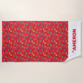 Groene eieren en am | Treinpatroon Strandlaken (Voorkant)