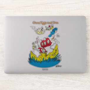 Groene eieren en ham  Ik vind ze nergens leuk Sticker