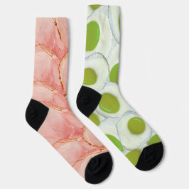 Groene eieren en ham novelty sokken