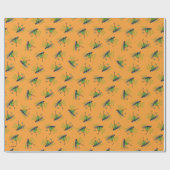 Groene Eieren en Ham Patroon Cadeaupapier (Vlak)