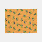 Groene Eieren en Ham Patroon Fleece Deken (Voorkant (Horizontaal))