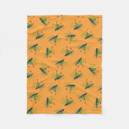 Groene Eieren en Ham Patroon Fleece Deken (Voorkant)