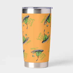 Groene Eieren en Ham Patroon Geïsoleerde Drinkbeker