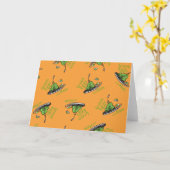 Groene Eieren en Ham Patroon Kaart (Gele Bloem)