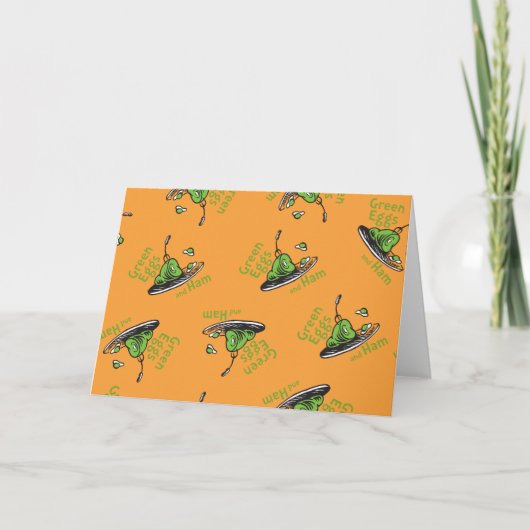 Groene Eieren en Ham Patroon Kaart (Voorkant)