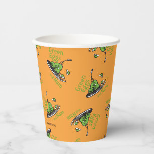 Groene Eieren en Ham Patroon Papieren Bekers