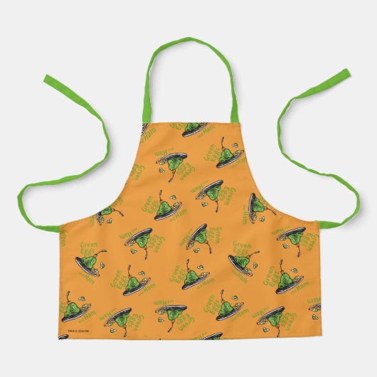 Groene Eieren en Ham Patroon Schort (Voorkant)