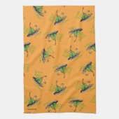 Groene Eieren en Ham Patroon Theedoek (Verticaal)