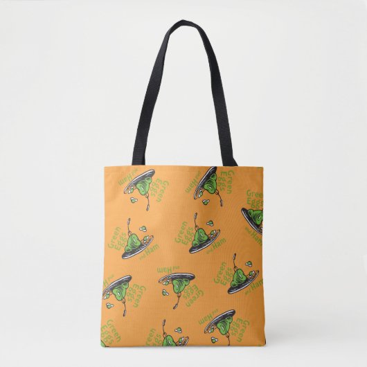 Groene Eieren en Ham Patroon Tote Bag (Voorkant)