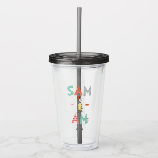 Groene eieren en ham | Sam-I-Am Acryl Drinkbeker (Voorkant)