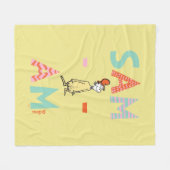 Groene eieren en ham| Sam-I-Am Fleece Deken (Voorkant (Horizontaal))