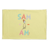 Groene eieren en ham| Sam-I-Am Kussensloop (Achterkant-Links)