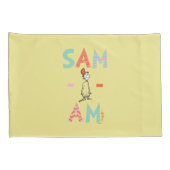 Groene eieren en ham| Sam-I-Am Kussensloop (Achterkant-Rechts)