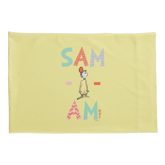 Groene eieren en ham| Sam-I-Am Kussensloop (Achterkant-Rechts)