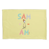 Groene eieren en ham| Sam-I-Am Kussensloop (Voorkant-Links)