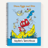 Groene eieren en ham | Tekening Notitieboek (Voorkant)