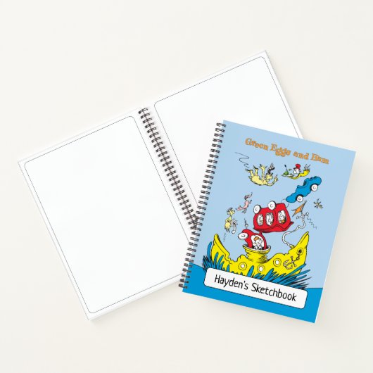 Groene eieren en ham | Tekening Notitieboek (Binnen)