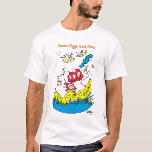 Groene eieren met ham Ik hou er nergens van T-shirt