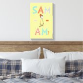 Groene eieren met ham | Sam-I-Am Canvas Afdruk (Insitu (Slaapkamer))