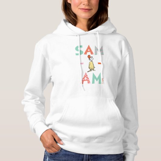 Groene eieren met ham | Sam-I-Am Hoodie (Voorkant)