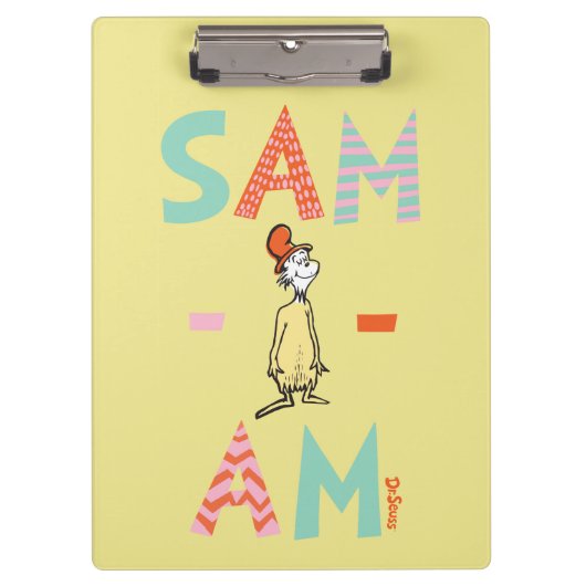 Groene eieren met ham | Sam-I-Am Klembord (Voorkant)