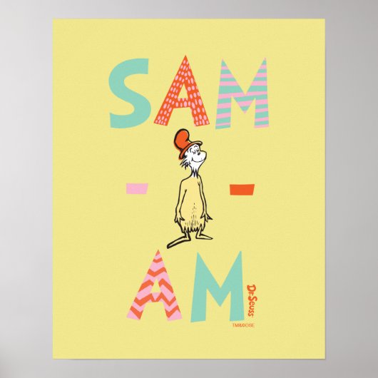 Groene eieren met ham | Sam-I-Am Poster (Voorkant)